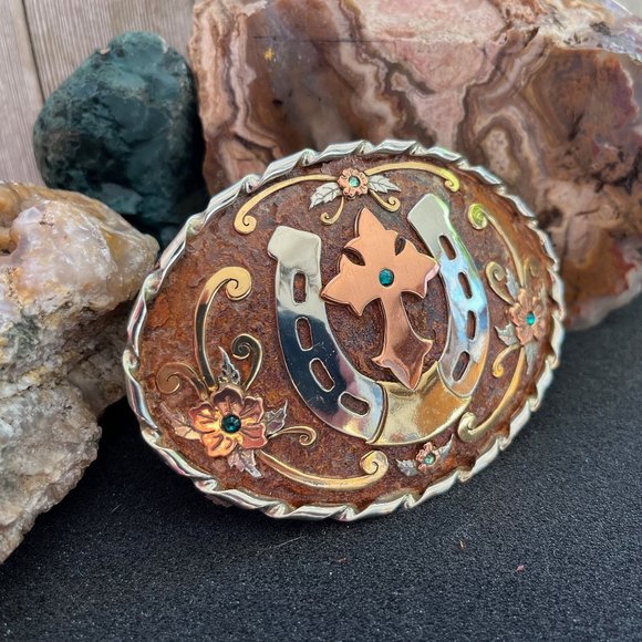 Hand Crafted Rustic Belt Buckle main image 7